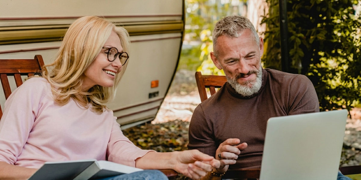 The Routica Explorer router sharing a private, secure Wi-Fi network across RV devices.